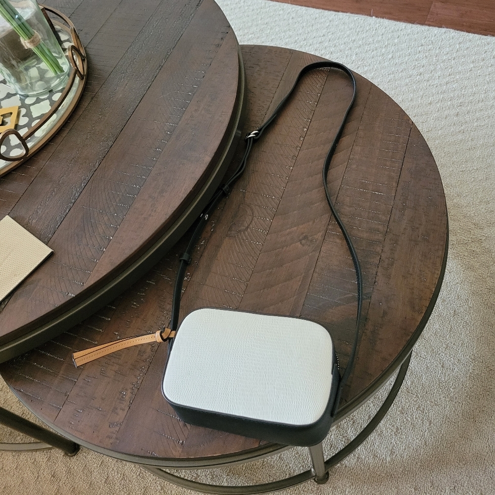 Black and white small crossbody